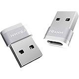 FOXMM USB to USB C Adapter(2 Pack),USB 3.0 to USB-C Adapter,USB to Thunderbolt 3 Adapter,USB Male to USB C Female Adapter OTG