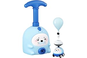 2026 Upgraded Balloon Powered Kit with Flying Figure & Mini Vehicle, 2-in-1 Air Powered Launcher System, No Battery Required,