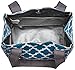 Fit & Fresh Venice Insulated Lunch Bag with Reusable Ice Pack (Teal Ikat Tile)