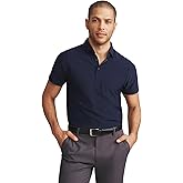 Rhone Men's Regatta Pique Polo - Anti Odor, Moisture-Wicking Lightweight, Golf Polo Shirt for Men