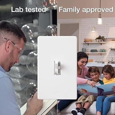 Buy Lutron Toggler Led Dimmer Switch 150 Watt Single Pole 3 Way Tgcl 153ph Wh White Online In Hong Kong B0052ec160