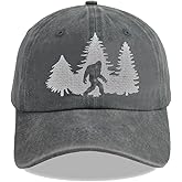 HHNLB Bigfoot Hats for Men Women, Adjustable Cotton Wild Big Foot Sasquatch Baseball Cap