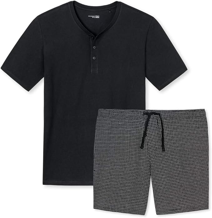 Schiesser Mädchen Schlafanzug 2-teilig – Aus 100% Baumwolle, Rosa-weiß Geringelt – Mit 3/4 Ärmeln & Hose