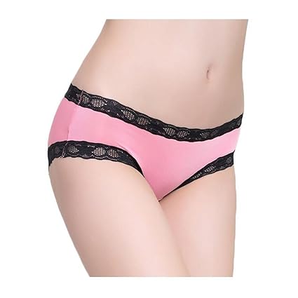 Queque Shine Damen Slips Bogen Spitze Panty Hipster Hochwertige Unterwäsche Nachtwäsche Öffene Hintern Höschen Shorts Niedrig