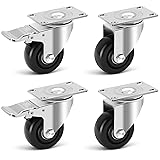 W B D WEIBIDA 3 Inch Caster Wheels, Casters Set of