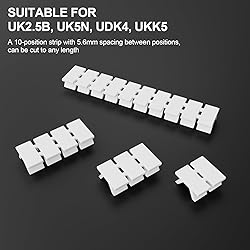 GUETNEU 20Pcs ZB6 Blank Terminal Marker Strip, DIN