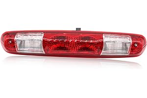Yunnergo High Mount Stop Third Brake Light Cargo Lamp 25890530 Compatible with 2007-2013 Silverado Sierra 1500 2500HD 3500HD (Red 3 Pin)