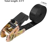 Ayaport 2.4M Endless Ratchet Straps 25mm No Hooks 2 Pack Heavy Duty Nylon view 5