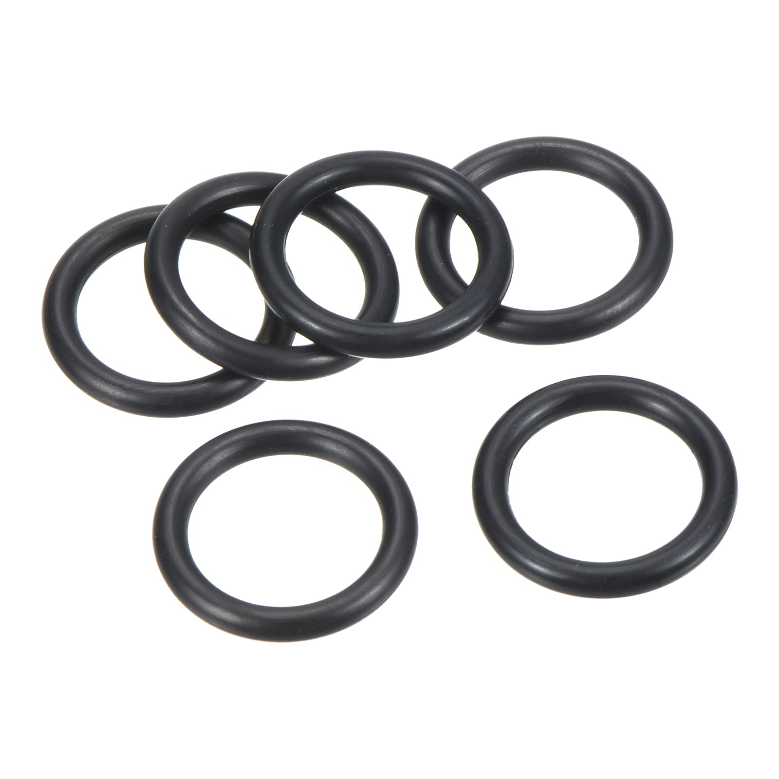 PATIKIL Nitrile Rubber O-Rings 18.5mm OD 13.5mm ID 2.5mm Width, 100 Pcs Metric Sealing Gasket for Faucet Plumbing Automotive Repair, Black
