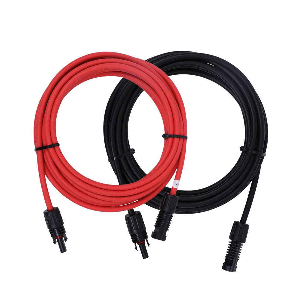 Renogy Solar Extension Cable - 20ft 10AWG Pair