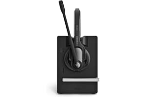 EPOS Impact D 30 Phone - Wireless DECT Dual Ear Headset for Connection to a Desk Phone, Black