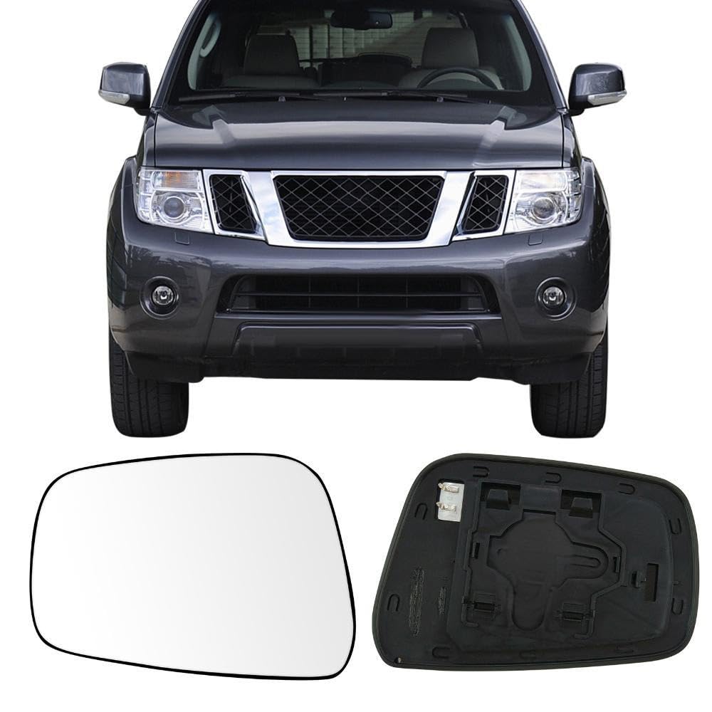 Photo 1 of Driver Side Mirror Glass for Nissan Frontier 2005-2021,for Nissan Pathfinder 2005-2012,for Nissan Xterra 2005-2015,Backing Plate Power Heated Left Side View Mirror Glass.