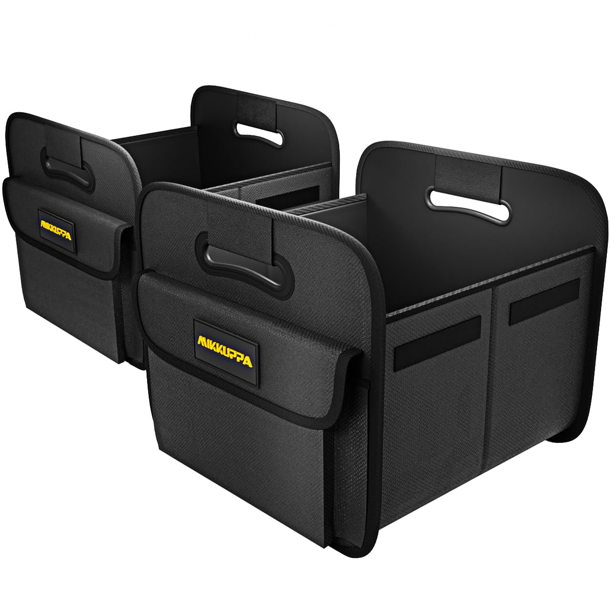 Photo 1 of ***MISSING ONE***
MIKKUPPA Car Trunk Organizer - Split Design Collapsible Small Trunk Organizer for Groceries, Car Storage Organizers for SUV Auto Truck Van with Non Slip Bottom (Black, 2Pack)