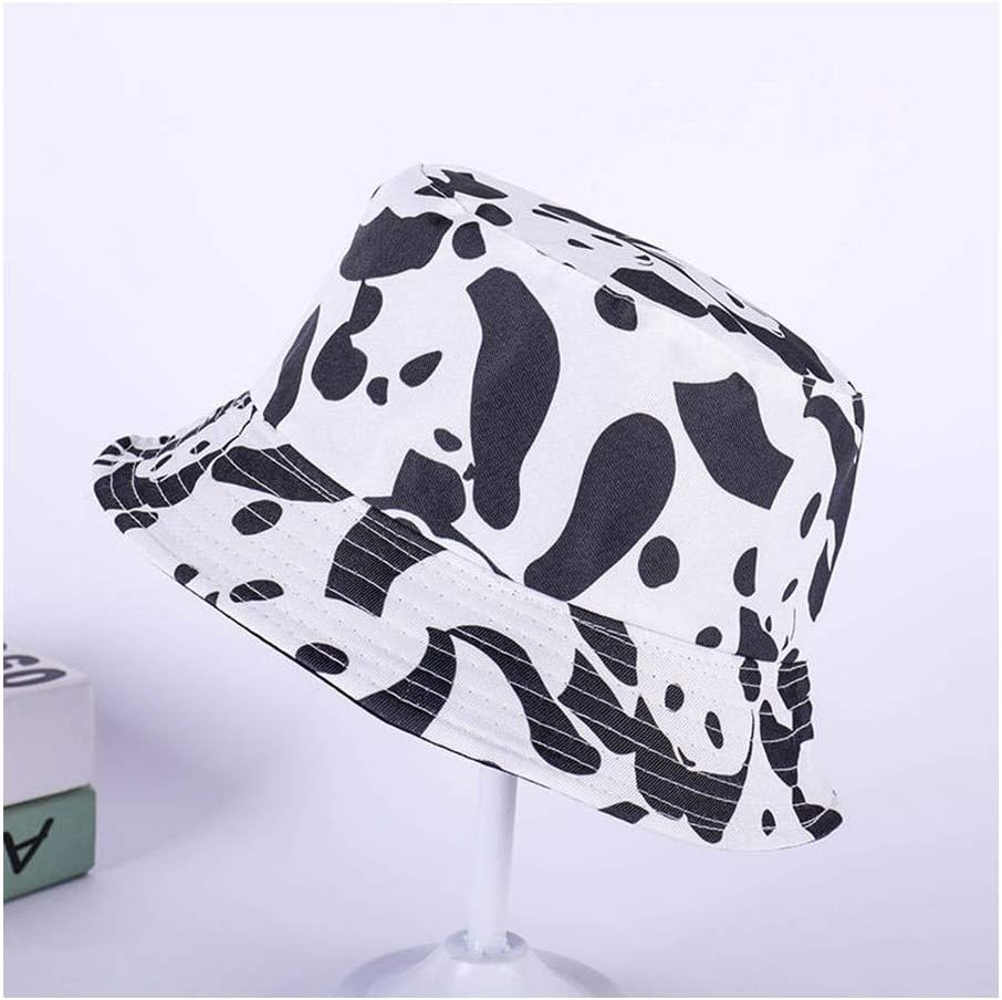 JHZYFM Bucket Hat Cow Print Bucket Hat Fisherman Hat Outdoor Travel Hat Sun Cap