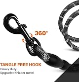 Taglory Rope Dog Lead with Padded Handle 1.0 cm 1.8 m Reflective Small Dogs view 6