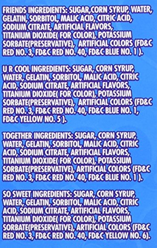 Candy Gummy Bands Wristbands and Valentines - 16/.53oz packets - Thumbnail 3