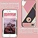SKYLMW Compatible with iPhone 7 Plus Case, [Shock Absorption] Hybrid Dual Layer Armor Defender Protective Case Cover for Apple iPhone 7 Plus Rose Gold Composition