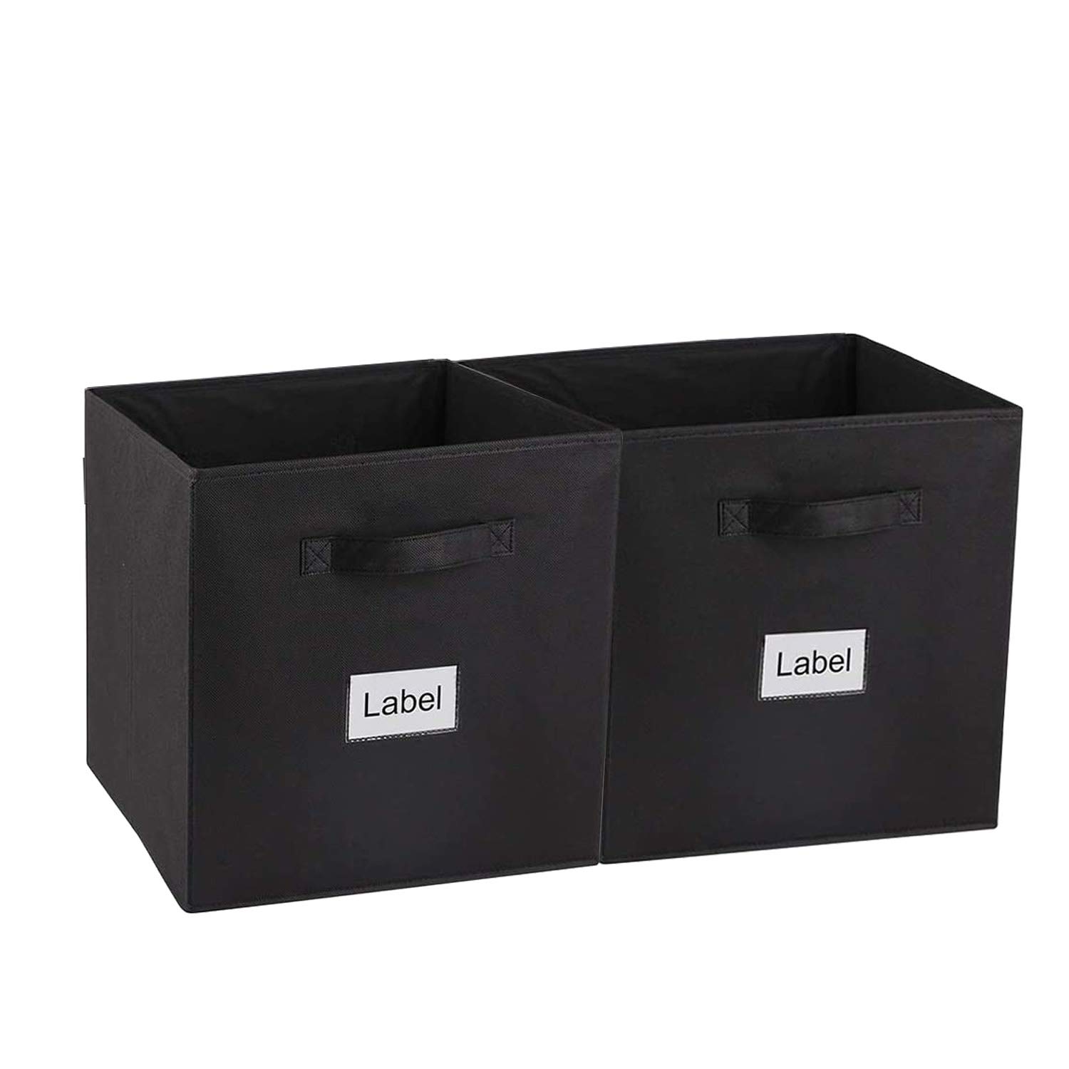 DOUBLE R BAGS Large Foldable Cube Storage Bins 13x13 Inch Collapsible