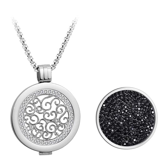 Meilanty Kette Damen, Coins 33mm Anhänger Halskette Silber 80cm Lange Kette Geburtstagsgeschenk, Familie, Freunde, Liebhaber