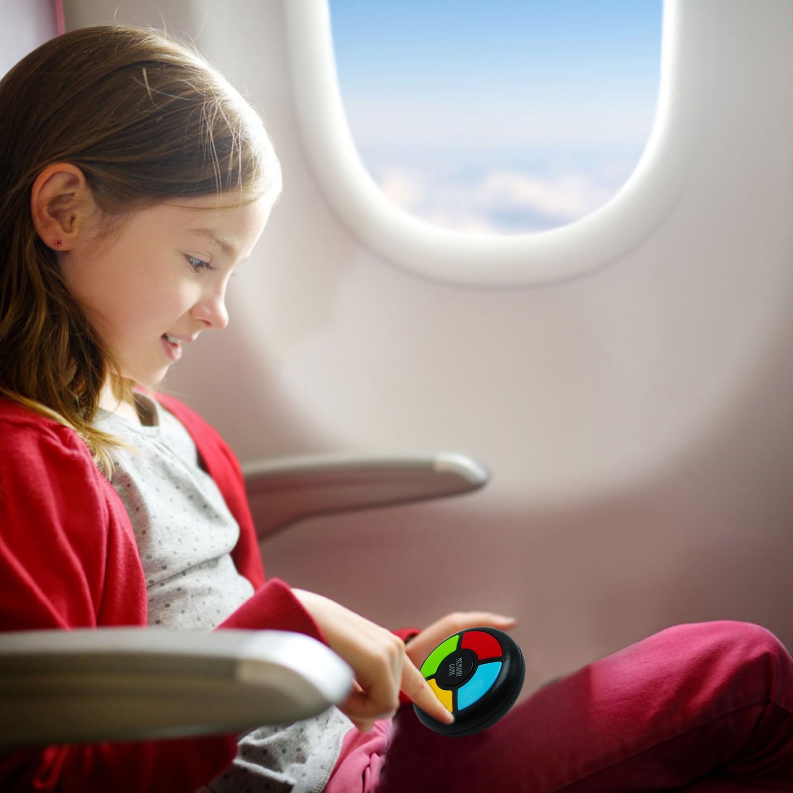 Handheld Memory Games for Kids Ages 4-8, Light Up Electronic Toys, Car Travel Board Games for Kids,Birthday Gifts for 3-12 Year Old Boys