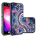 Rosebono for LG X Power 2 Case, LG Fiesta LTE Case, LG K10 Power Case, Hybrid Dual Layer Shockproof Hard Cover Graphic Fashion Cute Colorful Silicone Skin Case for LG LV7 - Mandala