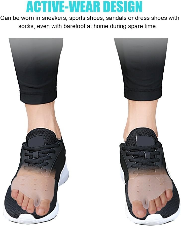 Toe Separator and Gel Bunion Pads for Hammer Toe Straightener, Crooked Toe Stretchers and Alignment, Bunion Pain Relief, Callus Blister, Hallux Valgus, Overlapping Toes Spacers, Ball of Foot Pad: Health & Personal Care
