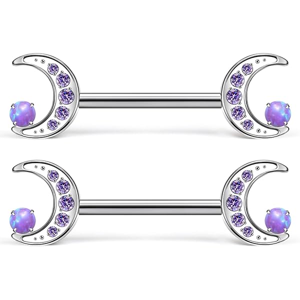 Bijoux Tetons Sans Piercing CM Crareesi Mania Piercing Tu00e9ton Leaf CZ 14G/1.6mm Nipple Piercing Piercing Tetons Femme