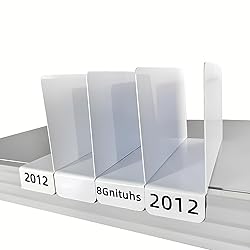 50 PCS 7.8x4.7inch Library Book Dividers for