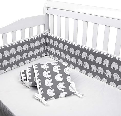 elephant mesh crib bumper