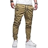 Men's Outdoor Jogging Casual Pants Slim Cargo Workout for Running Sweatpants Hiking