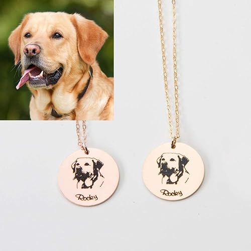 dog portrait necklace