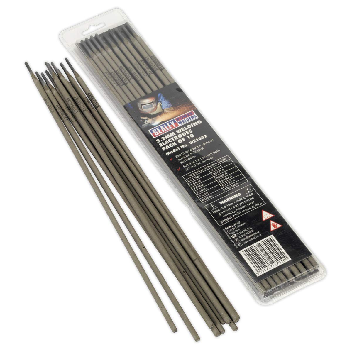 Sealey We1032 Welding Electrodes 3.2 X 300Mm Pack of 10