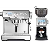 Breville Dynamic Duo Espresso Machine Bundle | Dual Boiler + Smart Grinder Pro | Stainless Steel | BEP920BSS