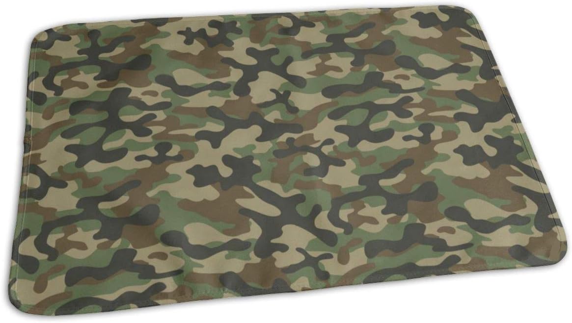 green baby changing mat