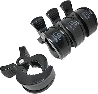 4 Tuch Clips | Klammern für Kinderwagen, Autositz & Co | schwarz | geeignet für Baby & Kind | Kinderwagenzubehör | langlebiges Premium Set | Marke ZoeZoo