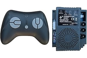 FULIHUA HY2005RX-HL-24V 2.4G Black Remote Control and Receiver, for Kids Ride On Toys, 24V Control Box Motherboard Accessorie