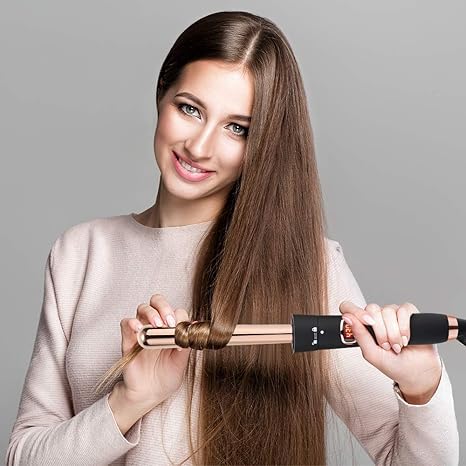 5-in-1 Professional Curler PTC Keramik-Heizung und Haarschutz,Black