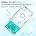 LeYi for Pixel 2 Case,Google Pixel 2 Case with HD Screen Protector for Girls Women, Cute Bling Shiny Moving Quicksand Liquid Glitter TPU Protection Phone Case for Google Pixel 2 (2017) Turquoise