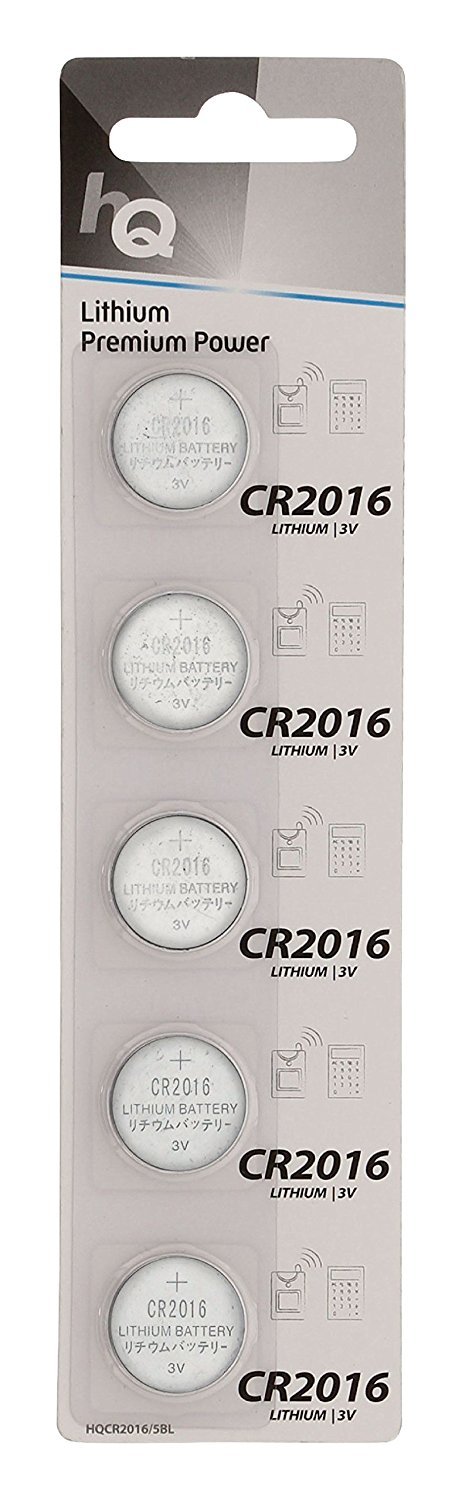 Eunicell 5 X CR2016 3V Battery Button Cells AKA DL2016 5000LC CR 2016 by Eunicell