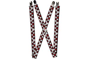 Buckle-Down mens Buckle-down Suspender - SkullsSuspenders