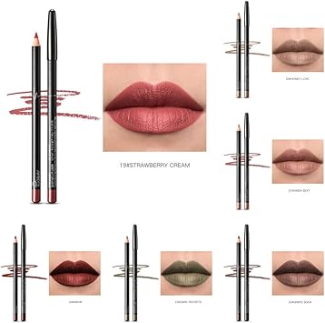 Luotuo Rouge à Lèvres Matensemble De Crayon à Lèvrescrayon