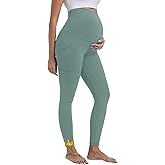 CEITAJUI Maternity Fleece Lined Leggings Over The Belly Pregnancy Workout Yoga Pants Winter Warm Activewear