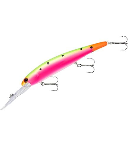 BANDIT LURES Walleye Deep Minnow Jerkbait Fishing Lure, Fishing Accessories, Dives ro 27-feet Deep, 4 3/4', 5/8 oz, Fire Tiger, (BDTWBD220) : Artificial Fishing Bait : Sports & Outdoors