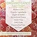 Organic Gummy Cubs by The Organic Candy Factory | Vegan & Kosher Gummy Bears | No Gelatin, Gluten, GMO, Preservatives, Nuts, Corn Syrup, or Artificial Ingredients