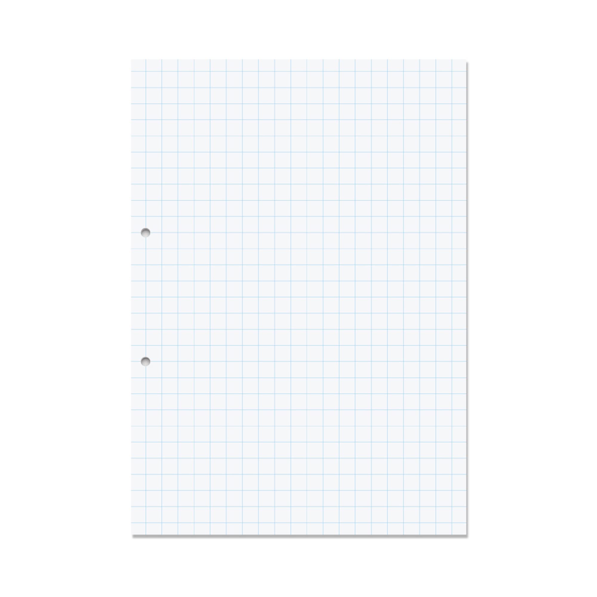 RHINO A4 Loose Leaf Squared Paper, 500 Sheets / 1000 Page, 10mm Squared Paper, Hole Punched, School & Office Stationery Supplies