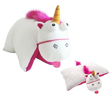 Despicable Me Fluffy Unicorn Plush Officially Licensed 3d Folding