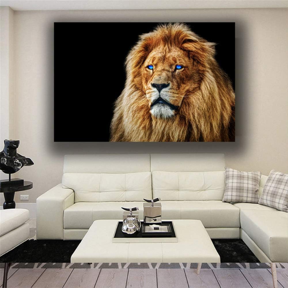 IWINO Moderne Animal Lions Visage Museau Art Impression ...