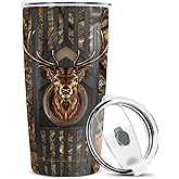 winorax Deer Hunting Tumbler 20oz Hunter Gifts For Men Hunters Double Wall Vacuum Thermos Insulated Tumblers Travel Coffee Mug Cup With Lid Cups Gift For Men Women Dad Papa
