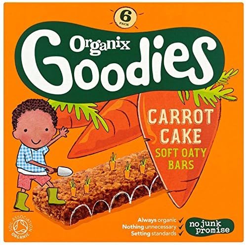 Organix Goodies Carrot Cake Oat Bar 6 x 30g