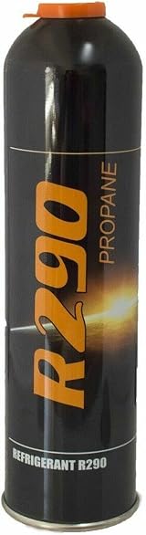 Catering Parts UK R290 Refrigerant Gas 370g Propane Disposable Canister w/ Valve view 2